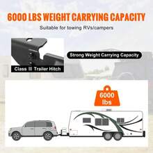 Versatile Class 3 Trailer Hitch For 2020-2023  Highlander, 2-Inch Receiver With Q455B Steel Frame, Compatible With Ball Mounts, Cargo Carriers, Bike Racks, And Tow Hooks - Black Finish - Black - View 8