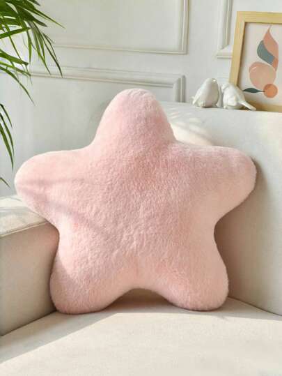 Star-Shaped Pillow, Decorative Cushions For Beds And Sofas, Star-Shaped Pillow, Soft Faux Rabbit Fur Dormitory Mat, Suitable For Decorative Pillows In The Sofa, Bedroom, And Living Room, Applicable For Halloween And Christmas Decorations.