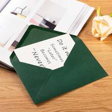 50 Pack A7 Colorful 5x7 Envelopes V Flap Invitation Envelopes 5x7 Cards, Birthday, Weddings, Graduations, Greeting Cards, Shower 5.24 X.24 Inches (Dark Green) - 墨綠色 - 查看 7