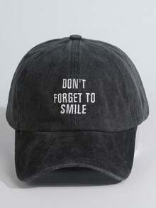 Embroidered Letter Baseball Cap, Suitable For Everyday Wear - Multicolor - View 9