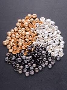 20pcs 10mm Round Sewing Metal Buttons Mushroom Buttons For Clothing Dress Accessories Scrapbooking Garment Decorative DIY Crafts Tool