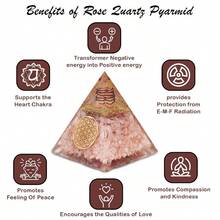 Rose Quartz Pyramid Handcrafted Healing Crystal Pyramid For Love Peace And Chakra Balance Meditation And Reiki Tool Spiritual Gift Home Decor - Thạch anh hồng - Xem 2