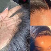 Body Wave Bob Wig Human Hair 13x4 Hd Lace Frontal Wigs  Wave Bob Wigs Human Hair For Women 200% Density Glueless Wigs Natural Black Color - Natural Black - 查看 7
