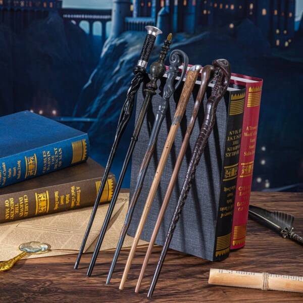 Warner Bros Harry Potter Magic Wand, Wizard Wand For Stage Performance, Harry Potter Movie Peripheral Props, Resin Material With Metal Core, Enhance Durability And Anti-Fracture Performance [Genuine Guarantee] - Professor McGonagall's Wand, Hermione's Wand, Perfectly Suitable For Holiday Parties, Stage Performances, Cosplay Props, Collection And Gifts