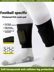 1pc/1pair, Sports Leg Protection Cover Summer Honeycomb Anti-Collision And Anti-Collision Calf Protection Football Specific Calf Protection Cover