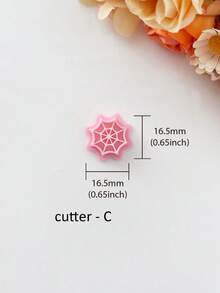 Gothic Pumpkin Skull Styling Jewelry Polymer Clay Cutters, Halloween Accessories Crafting Toolkit-DIY Soft Clay Cutting Mold - For Handmade Earring Making - The Perfect Holiday Gifts For Halloween, Day Of The Dead, And Thanksgiving - Pink - View 8