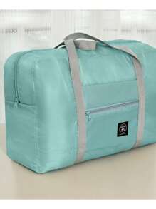 1pc Foldable Large Capacity Travel Bag, Lightweight Luggage Duffel Bag Suitable For Sports, Travel, Vacation, Back To School, Weekend Trip, Overnight, Travel Storage, Airport Travel Clothes, Travel Essentials, Luggage Bag, Christmas Gift Ideas, For Women, Girls, Mom, Mother's Friend, Birthday, Fitness Bag, Sports Bag, Training Bag, Holiday, Thanksgiving, Thank You Gift