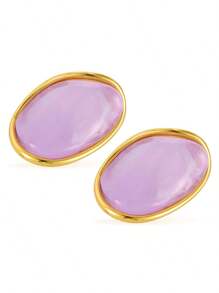 1 par de pendientes de acero inoxidable, pendientes de resina multicolor para el verano, joyería adecuada para que las mujeres usen al salir y en cualquier ocasión