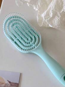 2/1 pezzo Spazzola per capelli con massaggio e design a schiena cava, colore macaron, adatta per capelli bagnati e asciutti, per acconciature voluminose, adatta sia per uomo che per donna, essenziale per il ritorno a scuola, per viaggi e vacanze, accessorio per capelli per donna