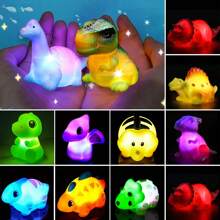 No Hole Bath Toys, Light Up Dinosaur Set, Bathtub Floating Water Toys, Great Gifts For Bathroom Water Tub Games Pool Party - Multicolor - View 2