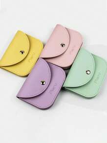 Multi Colored Minimalist Coin Purse For Women Short Envelope Buckle Cute ID Card Bag Money Wallet Mini Wallet Purse Wallet Small Wallet Cute Wallet