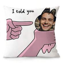 1 件个性化定制独家照片枕套 - 父亲节、感恩节、教师节柔软印花靠垫套单面印刷定制独特照片组合枕套 - 送给家人、朋友和爱人的理想礼物，柔软定制、独特、个性化的理想礼物，送给她、男朋友、女朋友、爸爸、妈妈 - 彩色 - 查看 1