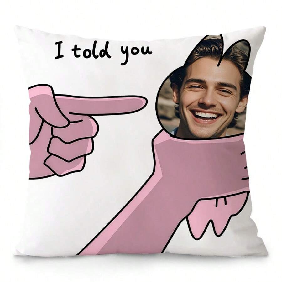 1 件个性化定制独家照片枕套 - 父亲节、感恩节、教师节柔软印花靠垫套单面印刷定制独特照片组合枕套 - 送给家人、朋友和爱人的理想礼物，柔软定制、独特、个性化的理想礼物，送给她、男朋友、女朋友、爸爸、妈妈 - 彩色 - 查看 1