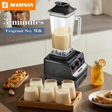 Nirva Nirva 700W 2.5L Digital Automatic Blender - Professional Commercial Blender, Juicer, And Food Processor, Suitable For Making Milkshakes, Fruit, And Dry Grinding, Easy To Clean, Suitable For Use In All Seasons.
