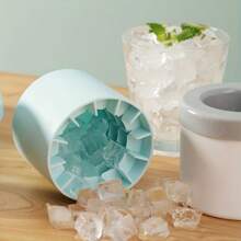 1pc Easy-To-Release Silicone Ice Tray Makes Perfectly Shaped Ice Cubes - Holds Up To 40-60 Ice Cubes! Kitchen Supplies