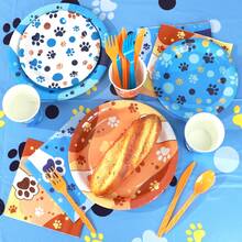170 Pcs Paper Disposable Tableware Set & Accessories, Party Supplies, Birthday Decorations For Bachelorette Themed Party Favor, Platos Desechables De Fiesta, Party Tableware, Disposable Food Tray, Birthday Cake Tray, Party Napkins, Tablecloth, Suitable For Parties, Birthdays, Weddings, Family Picnics, Pink Party Decor - 狗狗 - 查看 3