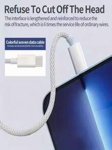 Type-C To Type-C Multi-Color Fast Charging Cable, High-Speed Charging, Compatible With Various Type-C Devices