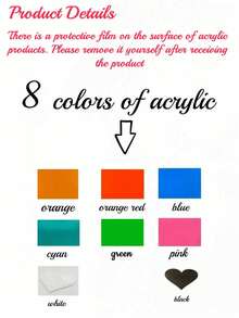 1pc Customized 3D Acrylic Logo Plaque - Personalized Text, Modern Salon Signage With Stand, Suitable For Business Signage, Door Plate Or Wall Decor, Applicable For Spa, Clinic Etc., High-Quality Decoration