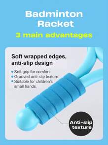 Child-Sized Badminton/Racketball Racket 2 Player Sports Toy For Outdoor Parent-Child Interaction, Birthday/Holiday Gift For Boys And Girls