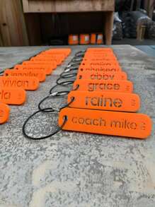 Custom 3D Printed Personalized Keychain - Custom Gift Keychain - Back To School Gift - School Bag - School Bag Label - - Small Gift - Back To School Gift For Boys