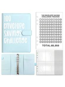 1pc 100 Day Savings Challenge Coin Envelope Budget Organizer, Storage Goal Planner, Savings Progress Tracker, And Durable, Reusable, Binder Storage Bag, Effective Budget Cash Spending System, Start The New Semester Savings Challenge, Exquisite Back-To-School Season Gift, Back-To-School Season Gift, Help To Develop A Stable Savings Habit, Suitable For Students And Office Workers, A Must-Have For The Back-To-School Season.