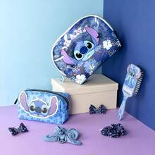 Lilo Y Stitch Stitch Travel Toiletry Bag For Boys And Girls - Perfect Children's Travel Set For Storing Hygiene Items - Ideal For Getaways, Vacations, Daycare Or School - Compact Toiletry Bag With Fun Character Designs - 霧霾藍 - 查看 6