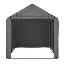 Jaxilyn Tool Shed, 160x220x165 Cm Bicycle Garage, Garage Tent, Garden House Storage Tent Bicycle Shed Tool Tent Storage Garage, Dark Gray - 灰色 - 查看 7