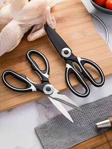 مقص طبخ من الفولاذ المقاوم للصدأ، متعدد الوظائف للمطبخ، مقوى لقطع عظام الدجاج، مساعد لتحضير الأسماك والطعام، مقص خاص لكسر عظام الدواجن، متعدد الاستخدامات للشواء والمطاعم، مقص مطبخ قوي للاستخدام المنزلي