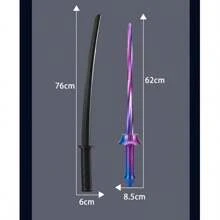 1pc 3D Printing Retractable Samurai Sword - Same As Internet Celebrity Popular Model - Gift - Birthday Gift - Party Decoration