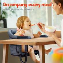 Hook On High Chair - Portable & Foldable For Babies 6-36 Months, Family & Travel Use With Carry Bag (Grey) - Ash - View 9