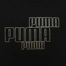 Puma Camiseta estampada de hombre, cuello redondo de punto, Camiseta corta