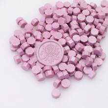 100 件/袋红色系列蜡封珠，八角形，用于信封密封、婚礼请柬、礼品包装 - 彩色 - 查看 25