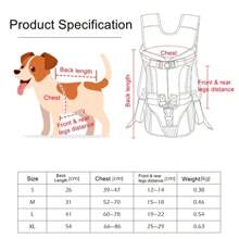 Sac à dos de transport pour animaux de compagnie pour chat et chiens, sac de transport frontal pour animaux, convient pour les petits et moyens chiens, bouledogues et chiots