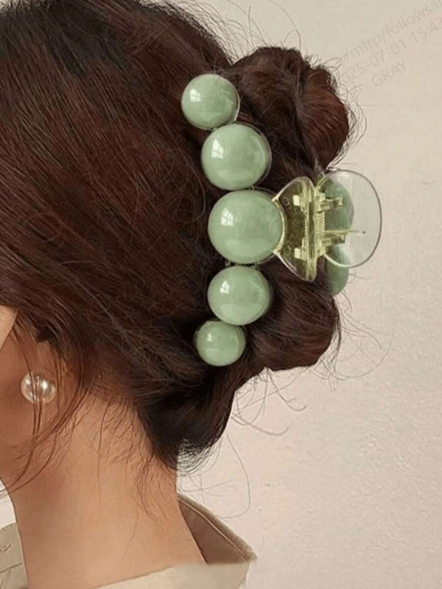 1pc Green Faux Pearl Hair Clip Casual Hair Accessories, For Women, Fall, Travel, Hair Tools, Accessories Women, Hair Stuff,Fall,Hair,Hair Accessories,Hair Accessories For Women,Travel,Hair Accessories,Accessories Women,Hair Accessory,Hair Accessories Women,Hair Tools,Hair Stuff,Stuff,Beauty Accessories,Gifts,Travel,Gifts For Women,Hair Stuff,Stocking Stuffers - Nhiều màu - Xem 1