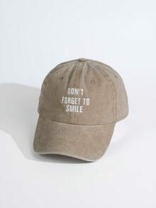 Embroidered Letter Baseball Cap, Suitable For Everyday Wear - Multicolor - View 10