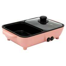 TFCFL 2 In 1 Smokeless Non-Stick Cooking Pan Electric Shabu Hot Pot BBQ Grill Portable - View 8