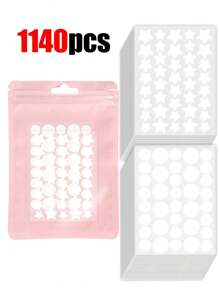 1520片粉色、黑色、白色、蓝色、紫色、绿色星形图案E-Star面部贴纸，拍照和脸部彩绘必备，适用于各种派对、聚会和娱乐活动。有1140/760/304/152/76片装可选，化妆品，价格实惠，可用于房间装饰、梳妆台、旅行、卧室、化妆配件、圣诞礼物、化妆工具，物美价廉，是馈赠佳品，尤其适合女性。 - 白色 - 查看 7