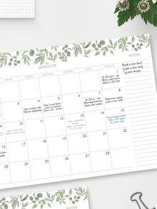 BUBU 1 pieza Calendario magnético para refrigerador 2025 - Calendario de escritorio desde enero de 2025 hasta diciembre de 2025, calendario mensual familiar, calendario de pared para arrancar para organizaciones en el hogar y la oficina, útiles escolares - verde menta - Ver 4