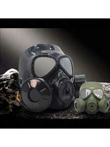 1pc Full Face Protection Respirator Mask For CS/Airsoft/Paintball, Military Tactical Gear, Suitable For Outdoor War Games