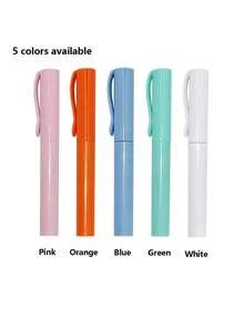 2 In 1 Foldable Scissors Creative Stationery Mini Folding Student Art Scissors Portable Scissors Blade Multifunction Stationery Office School,Compact Folding Scissors - Portable Pen-Style Design, Ideal For Students & Crafts, Available In Orange, Light Green, White, Pink, Blue - Multicolor - View 5