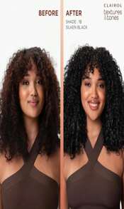 Clairol Textures &Amp; Tones Permanent Hair Dye, 1B Silken Black Hair Color, Pack Of 1