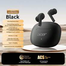Acer Bluetooth-Ohrhörer | In-Ear Design | TWS kabellose Ohrstöpsel | Tiefer Bass Stereo | Niedrige Latenz Gaming | Bequemer Sitz (Studium/Büro/Training/Laufen/Gym) | Kompatibel mit mehreren Geräten (Smartphone/Tablet/Laptop) | Empfohlen als Weihnachts-/Valentinsgeschenk [Acer offiziell authentisch]