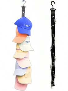 Hats Baseball Organizer Caps Hat Racks Ultimate 8-Cap Hold Baseball Cap Enthusiasts Organizer Closets Door Display Hat Hooks Wall Rack - màu đen - Xem 8