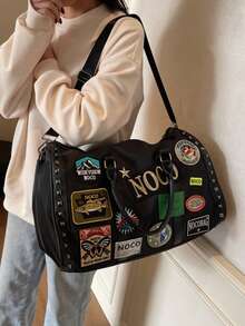 Retro Commuter New Multi-Function Handbag, Travel Bag, Large Capacity Short-Distance Business Trip Bag, Travel Bag, Luggage Storage Bag, Carry-On Bag, Dry And Wet Separation, Lightweight, Student Large Tote Bag, Simple Multi-Function Gym Bag, Shoulder Strap Commuter Travel Bag Bag For School School Accessories School Stuff Travel Essentials Holiday Vacation Duffle Bag Luggage Suitcase Travel Bag For Women