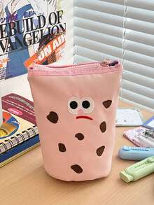 1 件 Ins 风格笔盒/铅笔盒，垂直支架创意可爱圆柱形文具盒学生书包学校配件学校用品 - 彩色 - 查看 5