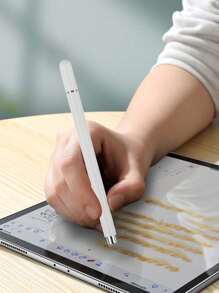 2-In-1 Magnetic Metal Disk Nano Fiber Tip Capacitive Stylus Pen For Smartphones, Tablets, Drawing And Editing, Pen Cap Is Magnetic