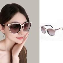 1 Peça Óculos de Sol Polarizados Grandes e Oversized para Mulheres, Óculos de Sol Grandes e Elegantes de Moda para Senhoras, Óculos de Gato Formato de Olho de Gato