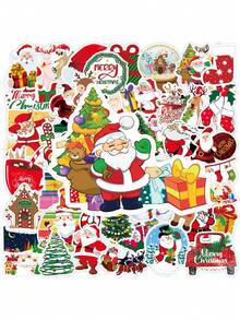 Christmas Sticker Cartoon Anime Figure Father Christmas Gift Image Stickers Manual DIY Puzzle Paster Mini-Game Waterproof Sticker Festival Gifts Party Gifts A Birthday Present Luggage Notebook Computer Mobile Phone Decoration Sticker New HOT Figures Water Bottle Stickers Games