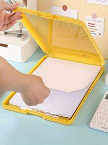 1 Stück multifunktionale Klemmbrett mit Schreibfläche, Papierablage, tragbarer Dokumentenhalter, inklusive Aufhängehaken, Schulmaterial, Rückkehr zur Schule
