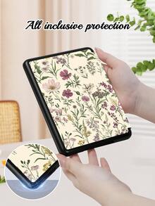A Kindle Case With European Floral Botanical Images, Fits Kindle Paperwhite (12th Gen) 2024 , Kindle (11th Gen) 2021 , Kindle (11th Gen) 2022 , Kindle (10th Gen) 2019 , Supports Auto Wake / Hibernate, Drop-Proof On All Four Corners, Convenient And Lightweight, Romantic Gifts